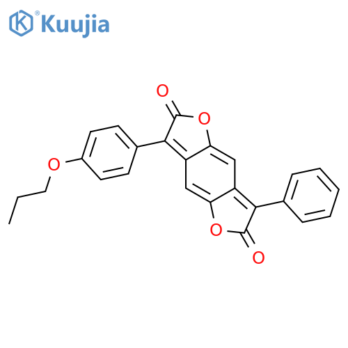 Benzo[1,2-b:4,5-b']difuran-2,6-dione,3-phenyl-7-(4-propoxyphenyl)- structure