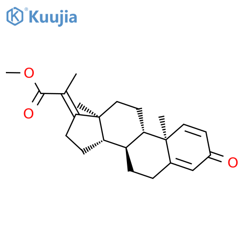 PREGNA-1,4,17(20)-TRIENE-20-CARBOXYLIC ACID, 3-OXO-, METHYL ESTER structure