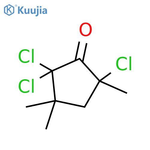 Cyclopentanone, 2,2,5-trichloro-3,3,5-trimethyl- structure