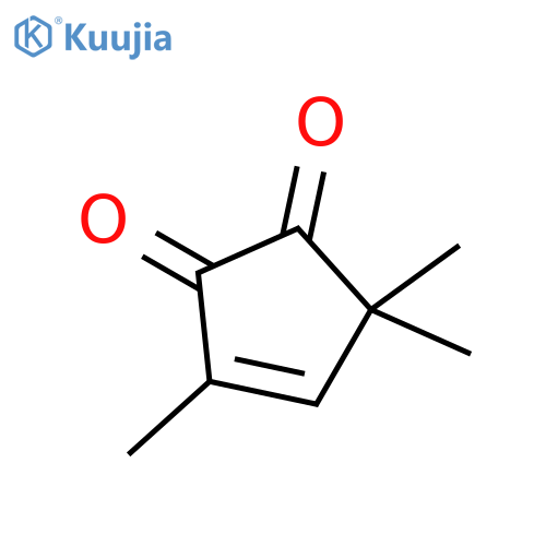 3-Cyclopentene-1,2-dione, 3,5,5-trimethyl- structure