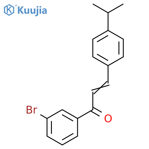 1-(3-Bromophenyl)-3-(4-propan-2-ylphenyl)prop-2-en-1-one structure
