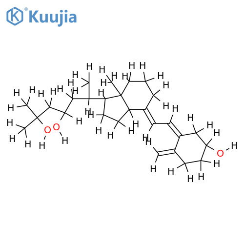 (3S,5Z,7E,23S)-9,10-Secocholesta-5,7,10(19)-triene-3,23,25-triol structure