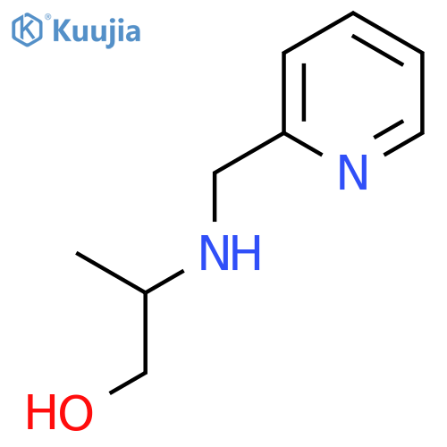 2-{[(pyridin-2-yl)methyl]amino}propan-1-ol structure