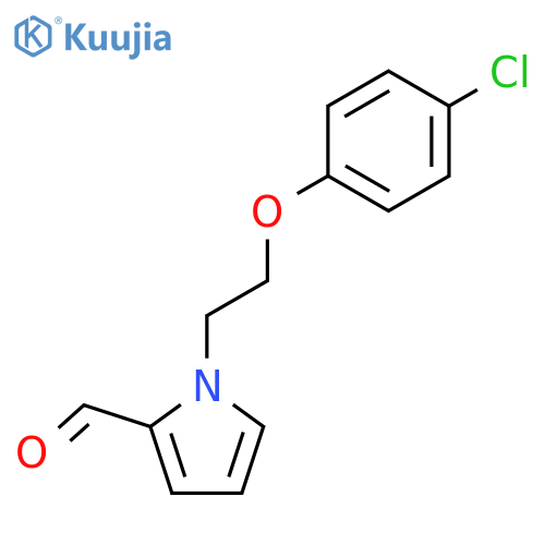 1-[2-(4-Chloro-phenoxy)-ethyl]-1H-pyrrole-2-carbaldehyde structure