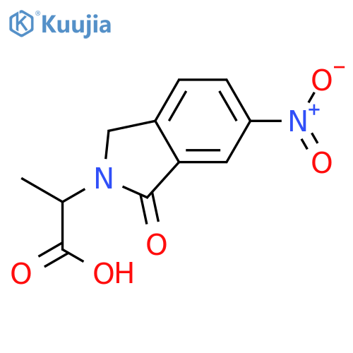 2-(6-Nitro-1-oxo-1,3-dihydro-isoindol-2-yl)-propionic acid structure