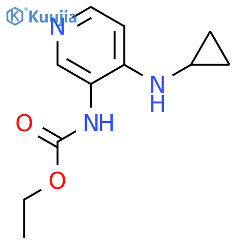 CARBAMIC ACID, [4-(CYCLOPROPYLAMINO)-3-PYRIDINYL]-, ETHYL ESTER structure