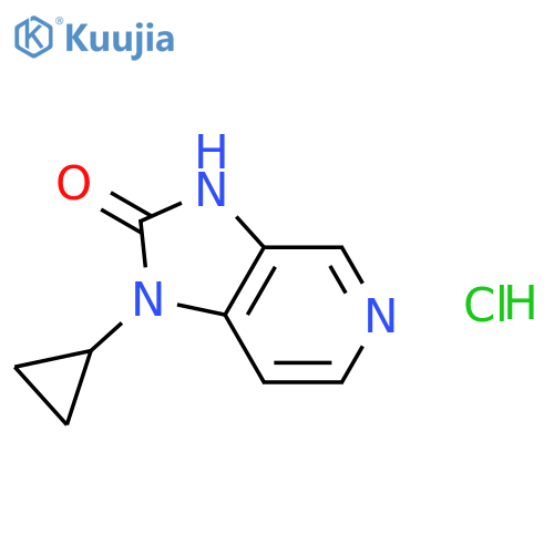 1-Cyclopropyl-1H-imidazo[4,5-c]pyridin-2(3H)-one hydrochloride structure