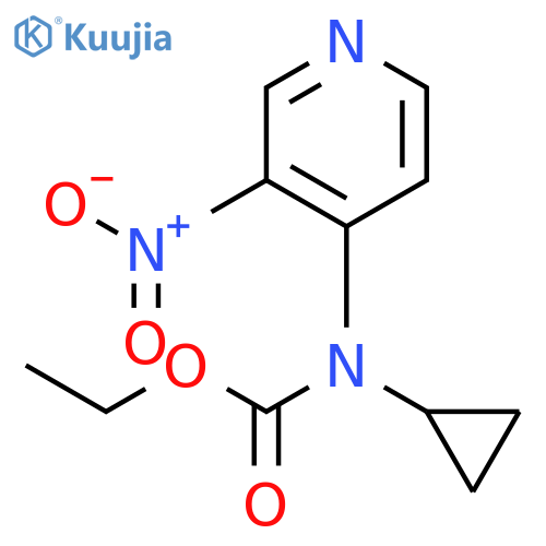 Ethyl3-nitropyridin-4-yl(cyclopropyl)carbamate structure