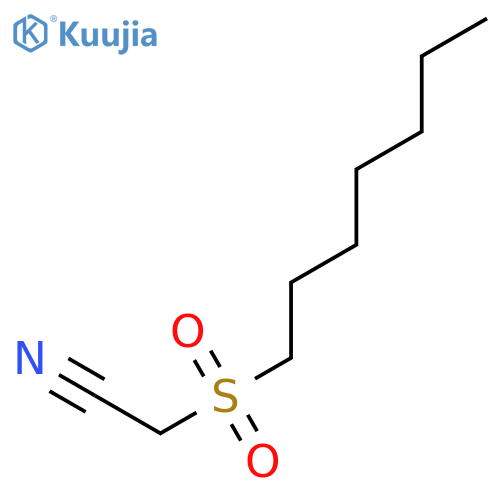 ACETONITRILE, (HEPTYLSULFONYL)- structure