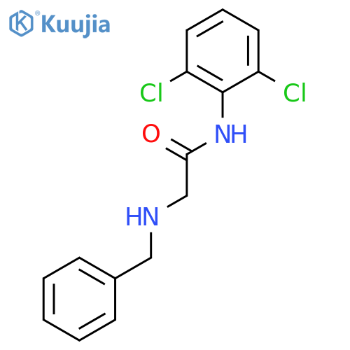 ACETAMIDE, N-(2,6-DICHLOROPHENYL)-2-[(PHENYLMETHYL)AMINO]- structure