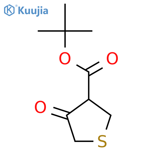 Tert-butyl 4-oxotetrahydrothiophene-3-carboxylate structure