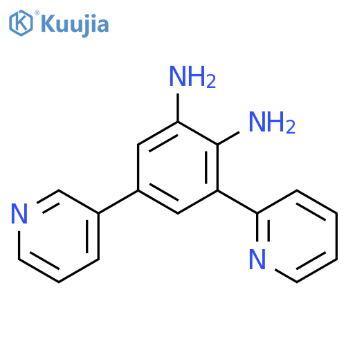 1,2-Benzenediamine, 3-(2-pyridinyl)-5-(3-pyridinyl)- structure