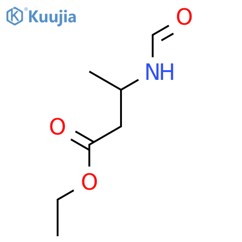 Butanoic acid, 3-(formylamino)-, ethyl ester structure