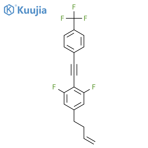 Benzene, 5-(3-butenyl)-1,3-difluoro-2-[[4-(trifluoromethyl)phenyl]ethynyl]- structure