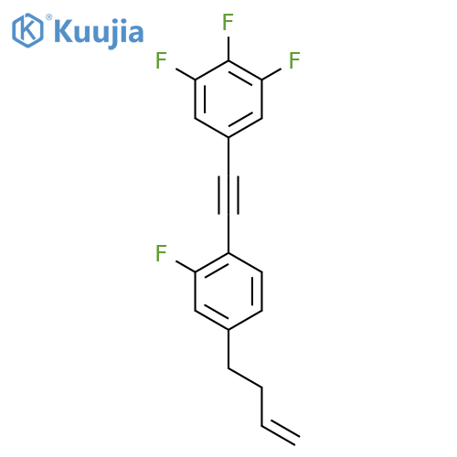 Benzene, 5-[[4-(3-butenyl)-2-fluorophenyl]ethynyl]-1,2,3-trifluoro- structure