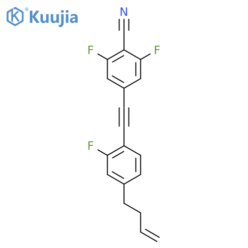 Benzonitrile, 4-[[4-(3-butenyl)-2-fluorophenyl]ethynyl]-2,6-difluoro- structure