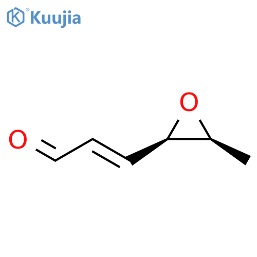 2-Propenal, 3-[(2R,3S)-3-methyloxiranyl]-, (2E)- structure
