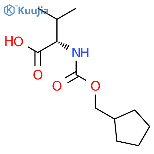 L-Valine, N-[(cyclopentylmethoxy)carbonyl]- structure