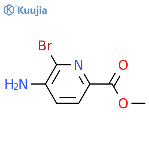 methyl 5-amino-6-bromo-pyridine-2-carboxylate structure
