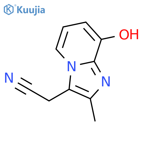 8-hydroxy-2-methyl-Imidazo[1,2-a]pyridine-3-acetonitrile structure