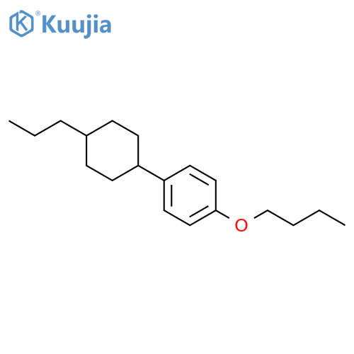 trans-1-Butoxy-4-(4-propylcyclohexyl)benzene structure