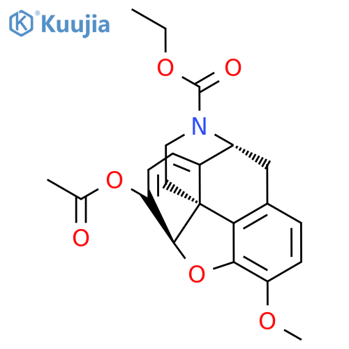 ethyl (4R,7aR,12bS)-7-acetoxy-9-methoxy-1,2,4,7a-tetrahydro-3H-4,12-methanobenzofuro[3,2-e]isoquinoline-3-carboxylate structure