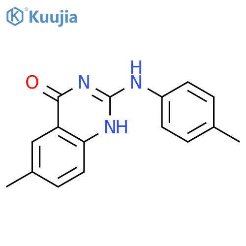 4(1H)-QUINAZOLINONE, 6-METHYL-2-[(4-METHYLPHENYL)AMINO]- structure