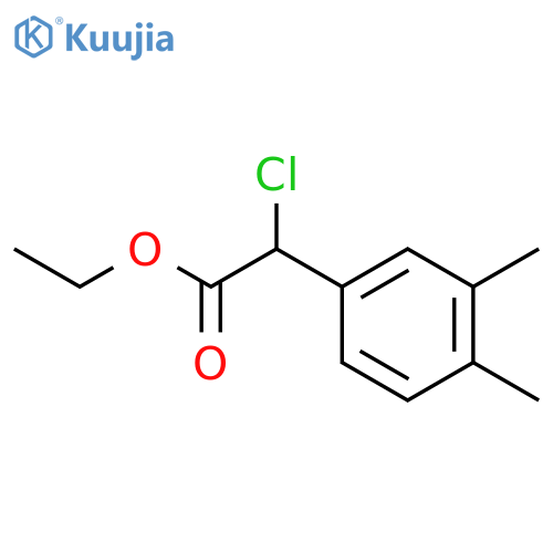 Benzeneacetic acid, a-chloro-3,4-dimethyl-, ethylester structure