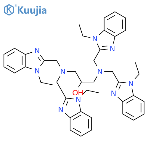 2-Propanol, 1,3-bis[bis[(1-ethyl-1H-benzimidazol-2-yl)methyl]amino]- structure