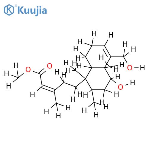 methyl (13E)-6alpha,18-dihydroxycleroda-3,13-dien-15-oate structure