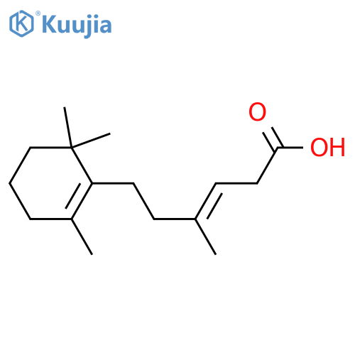 3-Hexenoic acid, 4-methyl-6-(2,6,6-trimethyl-1-cyclohexen-1-yl)-, (E)- structure