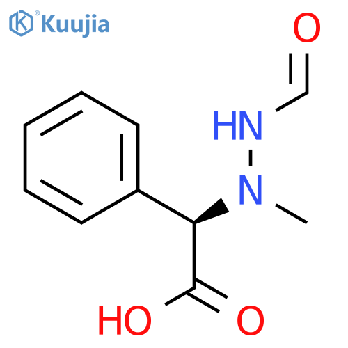 Benzeneacetic acid, a-(2-formyl-1-methylhydrazino)-, (R)- structure