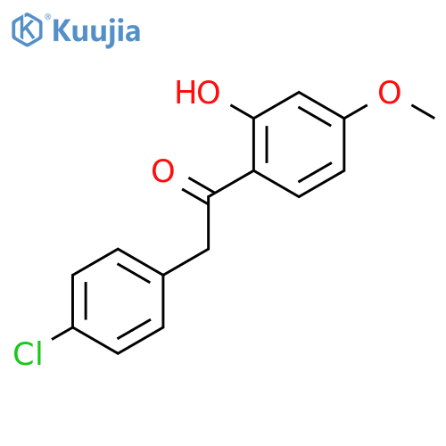 Ethanone,2-(4-chlorophenyl)-1-(2-hydroxy-4-methoxyphenyl)- structure