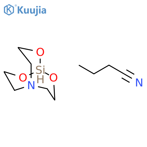 2,8,9-trioxa-5-aza-1-silabicyclo[3.3.3]undecane-1-butane nitrile structure