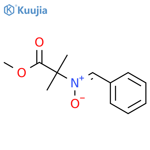 ALANINE, 2-METHYL-N-(PHENYLMETHYLENE)-, METHYL ESTER, N-OXIDE structure