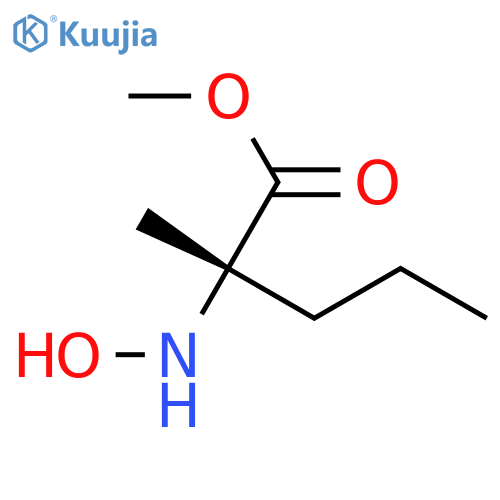 Norvaline,N-hydroxy-2-methyl-, methyl ester structure