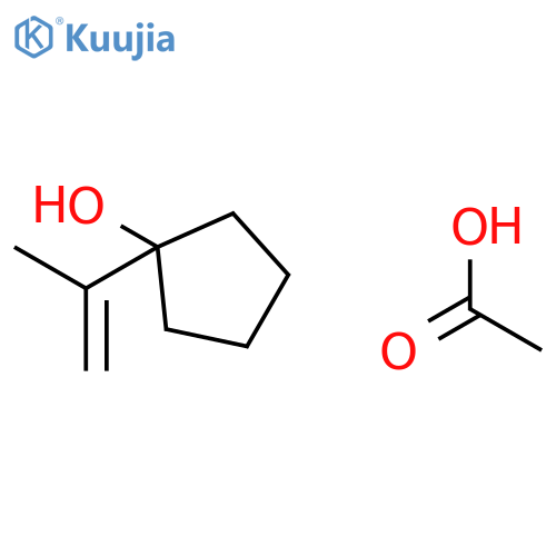 Cyclopentanol, 1-(1-methylethenyl)-, acetate structure
