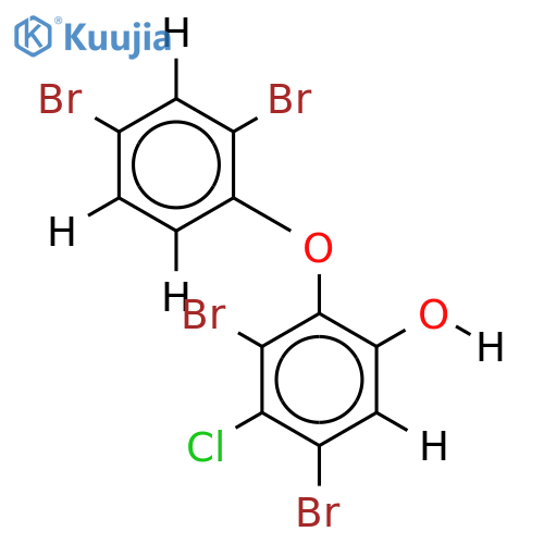 2-(2',4'-dibromophenoxy)-3,5-dibromo-4-chlorophenol structure