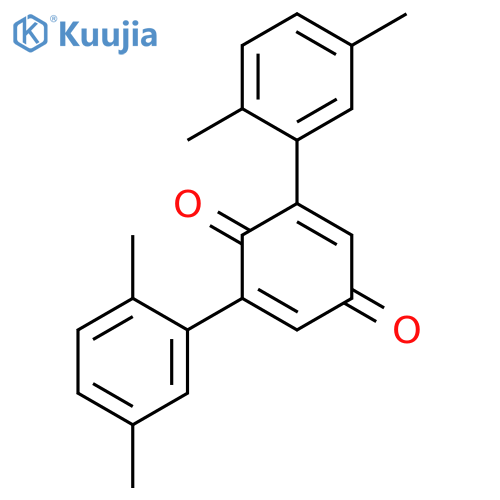 2,5-Cyclohexadiene-1,4-dione, 2,6-bis(2,5-dimethylphenyl)- structure
