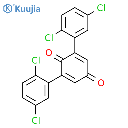 2,5-CYCLOHEXADIENE-1,4-DIONE, 2,6-BIS(2,5-DICHLOROPHENYL)- structure