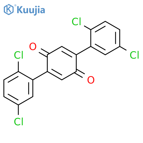 2,5-Cyclohexadiene-1,4-dione, 2,5-bis(2,5-dichlorophenyl)- structure