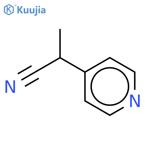 2-(pyridin-4-yl)propanenitrile structure