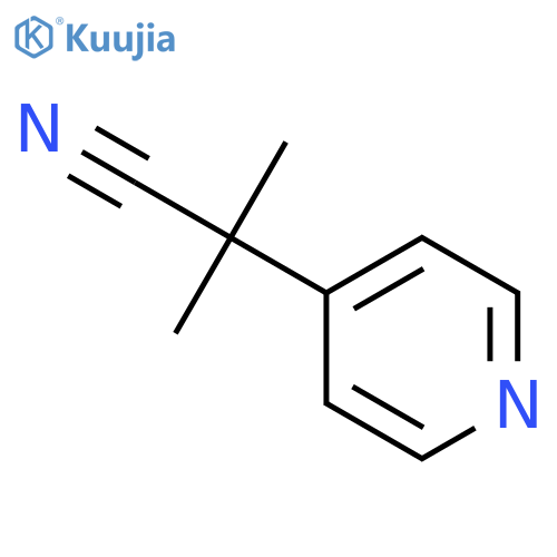 2-Methyl-2-pyridin-4-ylpropanenitrile structure