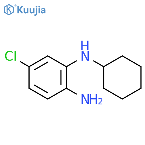 5-chloro-N1-cyclohexylbenzene-1,2-diamine structure