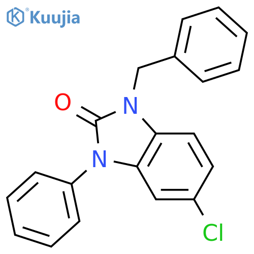 1-benzyl-5-chloro-3-phenyl-1,3-dihydro-2H-benzimidazol-2-one structure