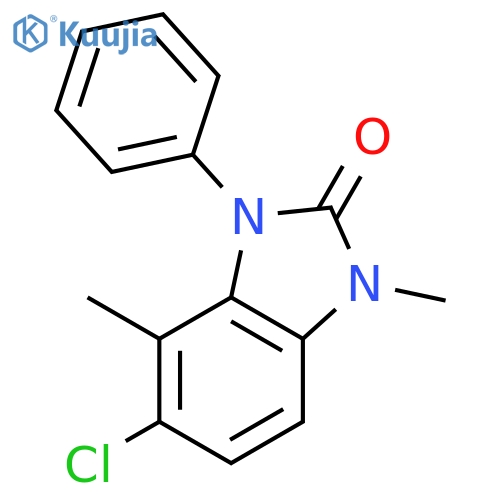 5-chloro-1,4-dimethyl-3-phenyl-1,3-dihydro-2H-benzimidazol-2-one structure