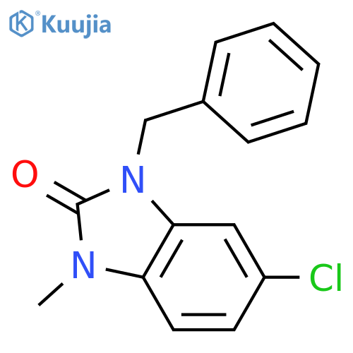 3-benzyl-5-chloro-1-methyl-1,3-dihydro-2H-benzimidazol-2-one structure