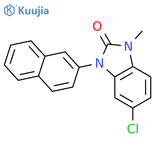 5-chloro-1-methyl-3-naphthalen-2-yl-1,3-dihydro-2H-benzimidazol-2-one structure