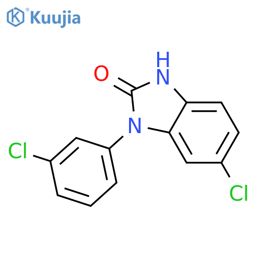 2H-Benzimidazol-2-one,6-chloro-1-(3-chlorophenyl)-1,3-dihydro- structure
