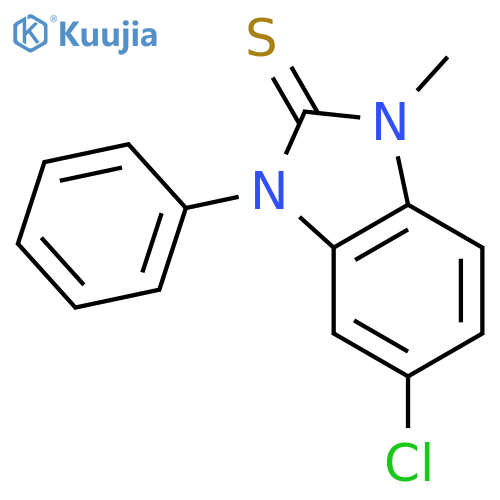 2H-Benzimidazole-2-thione,5-chloro-1,3-dihydro-1-methyl-3-phenyl- structure